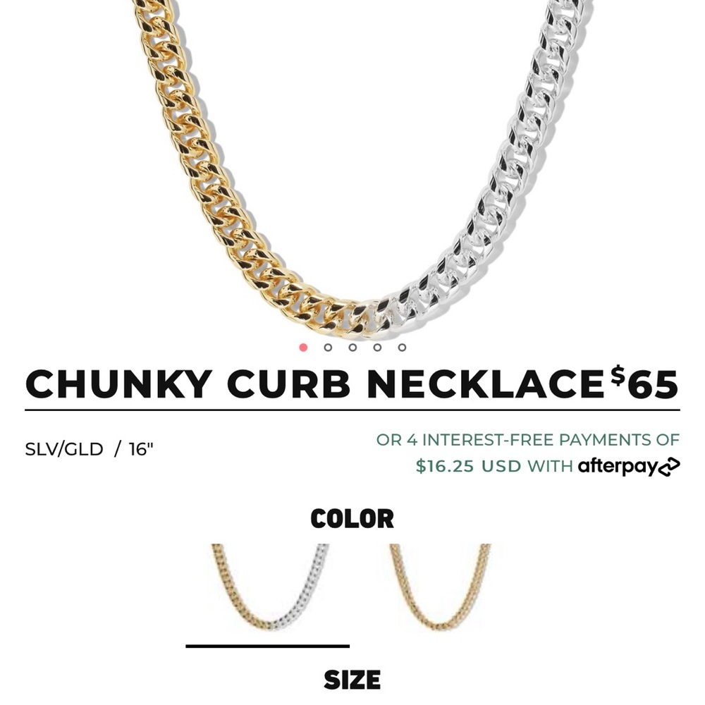 Quay Chunky Curb Necklace NEW